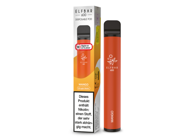 Elfbar 600 Einweg E-Zigarette - Mango 20 mg/ml