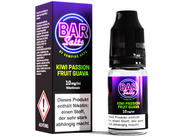 Vampire Vape - Bar Salts - Kiwi Passion Fruit Guava - Nikotinsalz Liquid 10 mg/ml