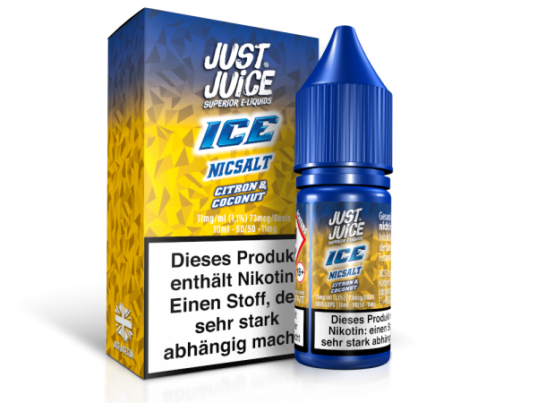 Just Juice - Citron & Coconut Ice - Nikotinsalz Liquid 