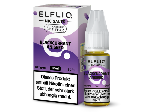 ELFLIQ - Blackcurrant Aniseed - Nikotinsalz Liquid 