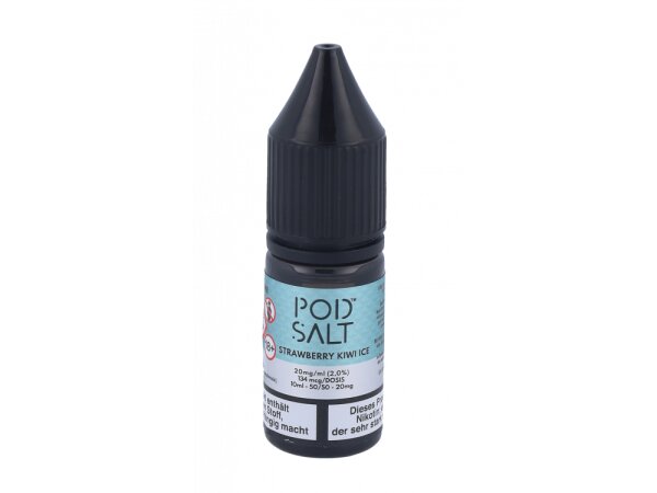 Pod Salt Fusion - Strawberry Kiwi Ice - E-Zigaretten Nikotinsalz Liquid 20mg/ml 5er Packung